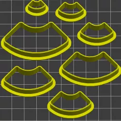 Collar shape cutter set