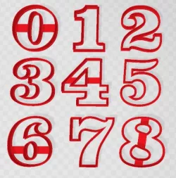 cookie cutter numbers 1-9
