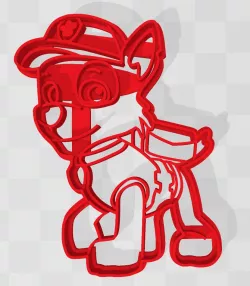 Cookie cutter Paw Rocky