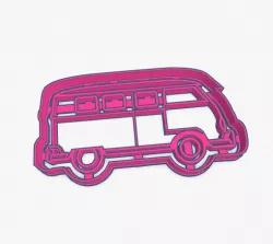 Cookie Cutter Volkswagen Kombi Van Cortante Galletita Combi Camioneta VW
