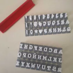 cookie stamp letters