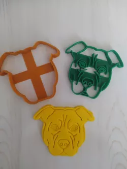 CORTADOR DE GALLETA PITBULL- COOKIE CUTTER PITBULL