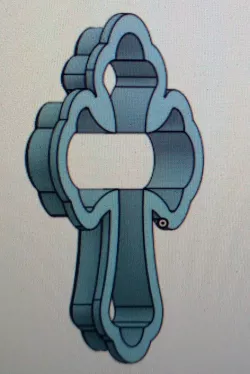 Cross-shaped cookie cutter