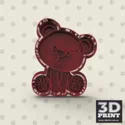 Cute Bear Cookie Cutter - Cute Bear Cookie Cutter