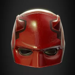 Daredevil Mask 3D print model for Cosplay Low-poly 3D print model