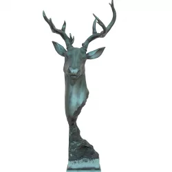 Deer Head Statue