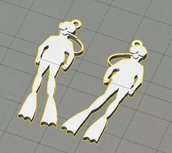 Diver earings