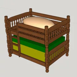 DOUBLE BED V-2 SPONGE AND SOAP HOLDER