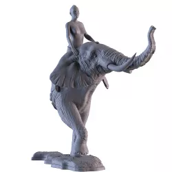 Elephant Torso Statue