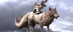 Elven Wolf rider 3D