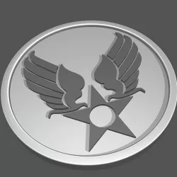 Emblem Logo US Army AirForce WWII - USAF PLAQUE (1941-1947)