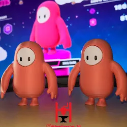 Fall Guys Ultimate Knockout default character from battle royale game