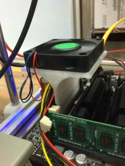 Fan Holder (60mm) to put in a DDR3 SO-DIMM-Slot