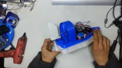 Fan Powered RC Airboat making