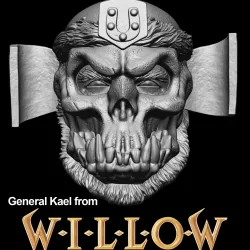 GENERAL KAEL (WILLOW) HEAD FOR 6 INCH ACTION FIGURES