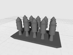 Gothic Scifi Bullet set for bases