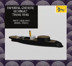 Gunboat Tiong Sing (RC ship/boat)