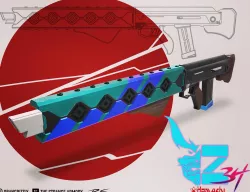 Homachi Z34 Shogun cyberpunk futuristic prop rifle