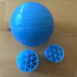 Identical Screwball but using FreeCAD