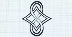 Infinity celtic knot template, eternal life, universal love, consciousness expansion, universal love energy healing flow.
