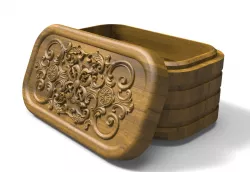 Jewelry box, Ring Box, Jewelry storage box STL, Trinket box, STL models for CNC and 3D printing, stl