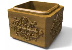 Jewelry box, Ring Box, Jewelry storage box STL, Trinket box, STL models for CNC and 3D printing, stl