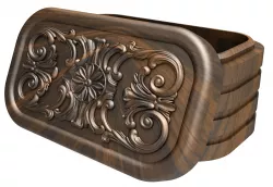 Jewelry box, Ring Box, Jewelry storage box STL, Trinket box, STL models for CNC and 3D printing, stl