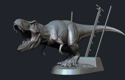Jurassic park Jurassic World Tyrannosaurus Rex - 3D Print Model 3D print model