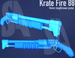 Krate Fire 88- Old Republic Era style blaster 3D model file