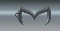 Mazda Batman Emblem Key Chain