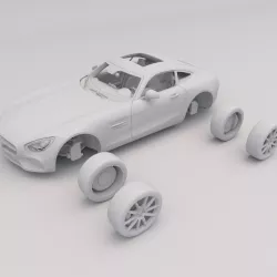 Mercedes Benz AMG GT PRINTABLE Car 3D Digital STL File