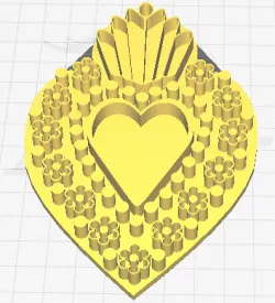 Mexican Heart Stamp -1- Mexican heart stamp