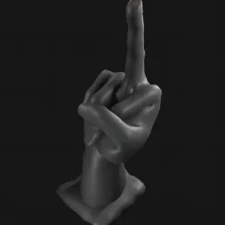 middle finger - middle finger