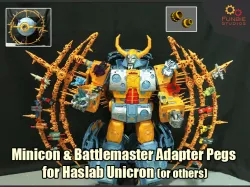 Minicon & Battlemaster Adapter Pegs for Transformers Haslab Unicron (or others)
