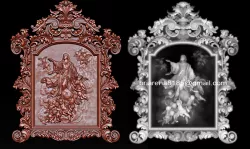 Mirror frame 3d - CNC machine - 3D CNC