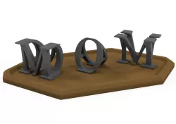 MOM DAY 3D Text