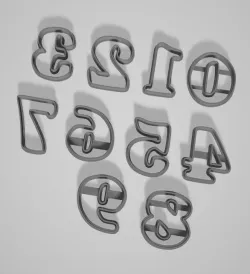 Numbers Numbers Cookie Cutter