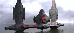 Ocean Drake interceptor Ocean Ship Base 3 Kitbash