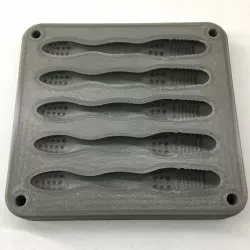 Open Pour Drop Shot Worm Fishing Lure Mold