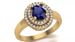 Oval Halo Ring
