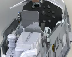 P51 mustang Carf Cockpit dashboard STL FILES ONLY