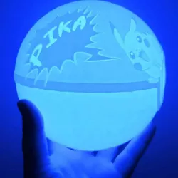 Pikachu Pokeball Lamp with 16 colors