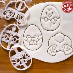 PROMO SET: Easter Cookie Cutters 3 inch (Bunny, Egg, Chick) KIt