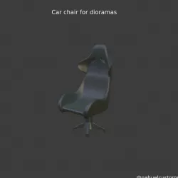 Race car seat - chair for dioramas