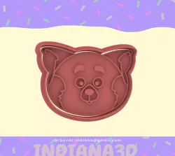RED PANDA FACE CUTTER