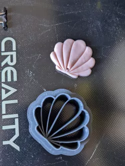 Seashell polymer clay cutter for 3cm jewelry