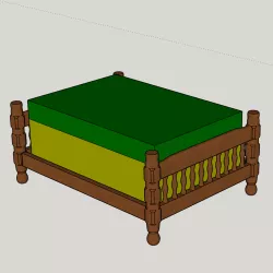 SINGLE BED V-2 FOR STORING SOAP OR SPONGE