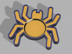 Spider glass coaster stl