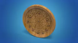 spider halloween clock
