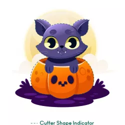 SPOOKY KITTEN HALLOWEEN COOKIE CUTTER